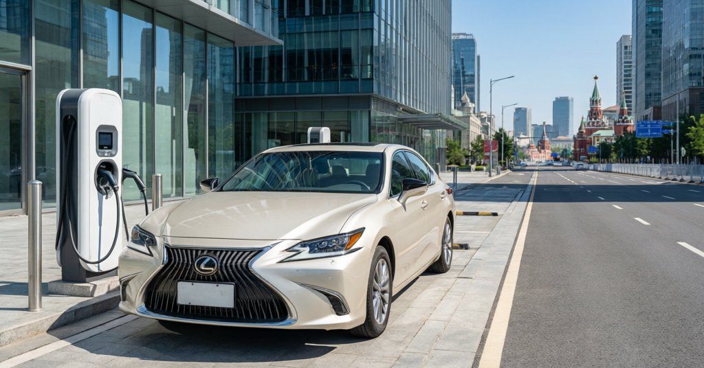 Lexus ES 350e из Кореи: электрический бизнес-седан — стоит ли везти в Россию