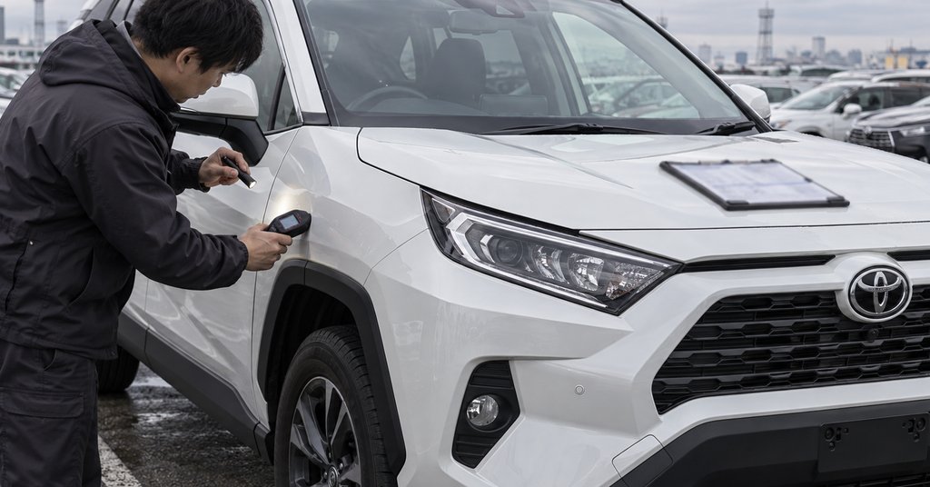 Toyota RAV4 из Японии: как на осмотре отличаем честный 4,5 балла от лота после ремонта