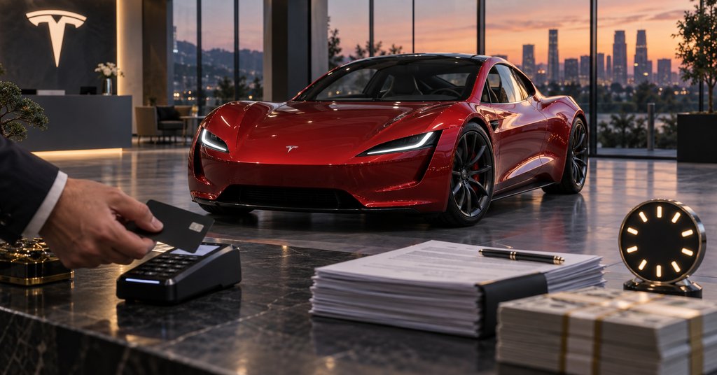 Tesla: $5 тыс. сразу и ещё $45 тыс. за 10 дней за бронь Roadster